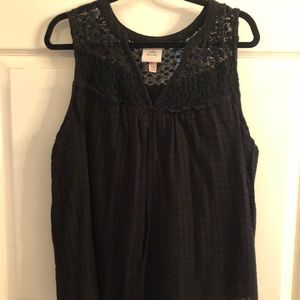 Knox Rose Black Lace Shirt